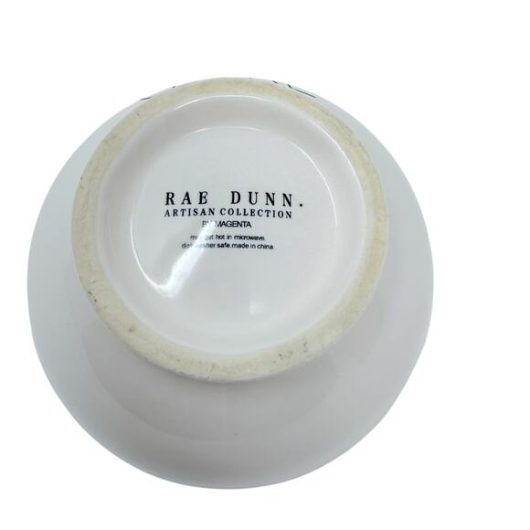 Rae Dunn By Magenta CEREAL White Ceramic Bowl Rustic Farmhouse Kitchen Dining - Picture 3 of 6